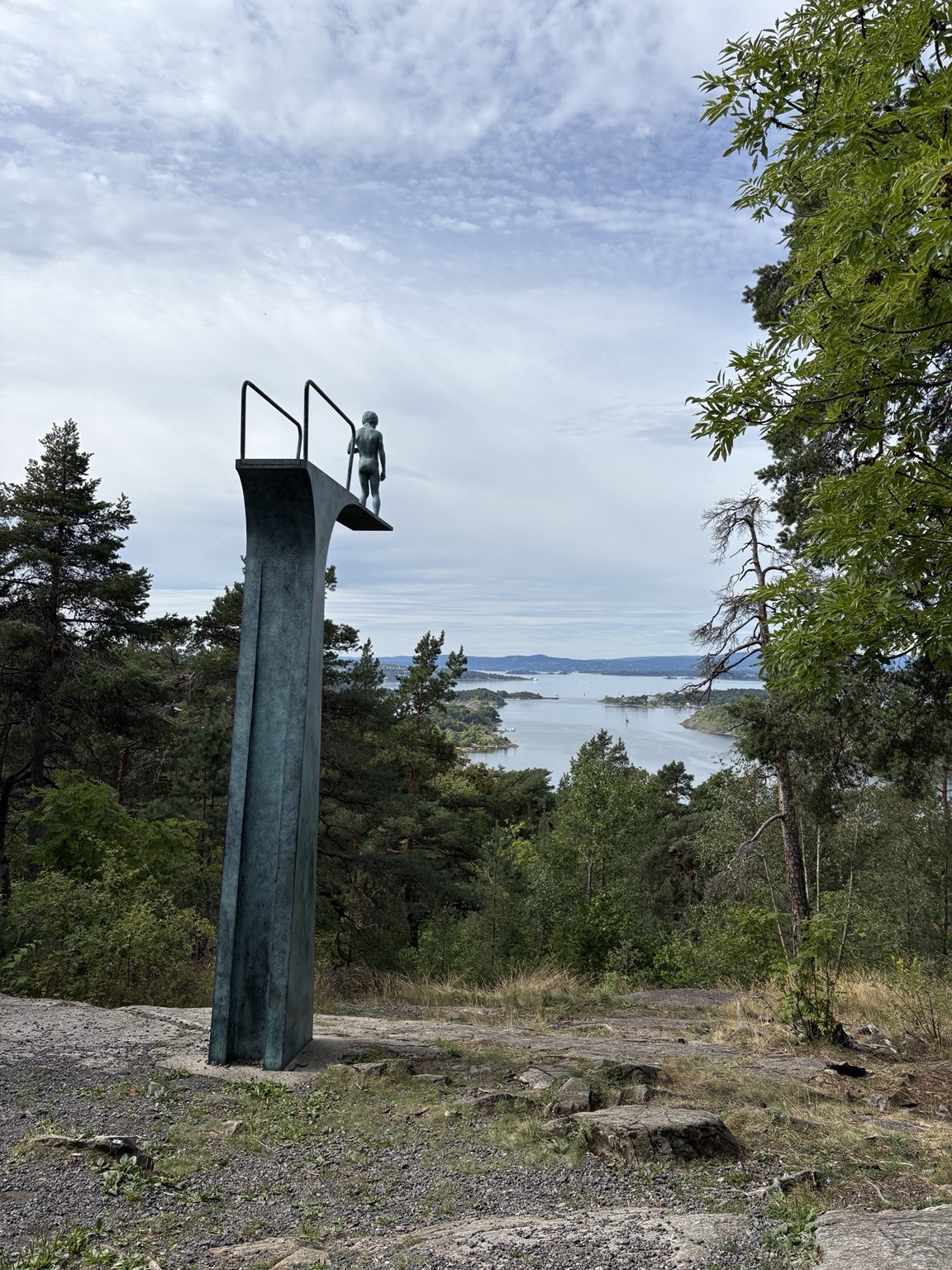 Ekebergparken sculpture park overlooking the Oslofjord